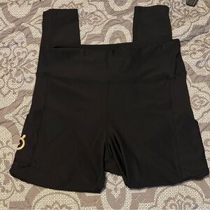 Peloton Black Leggings Women w Pockets XXL